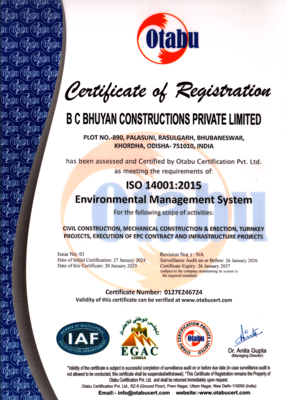 ISO Certificate 14001 & 45001
